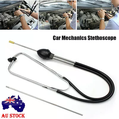 Car Mechanics Stethoscope Engine Block Auto Diagnostic Listen Noise Hearing Tool • $13.88