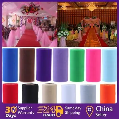 Colorful Tissue Tulle Paper Roll Spool Craft Wedding Birthday Holiday Decor • £5.31