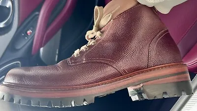 Allen Edmonds Mens Odenwald Football Grain Boots Size 9D Vibram 100 Sole • $250