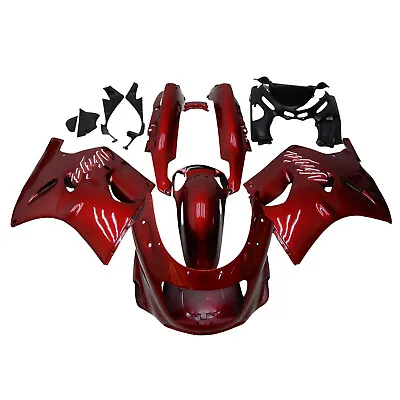Candy Red Fairing Kit For Kawasaki 1993 - 2003 ZZR1100 ZX11 Injection Body Frame • $445.95