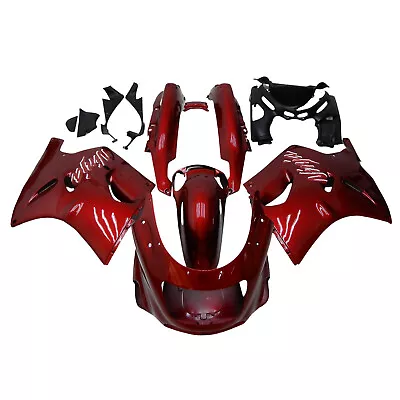 Candy Red Fairing Kit For Kawasaki ZZR1100 ZX11 1993 - 2003 Injection Bodywork • $445.95