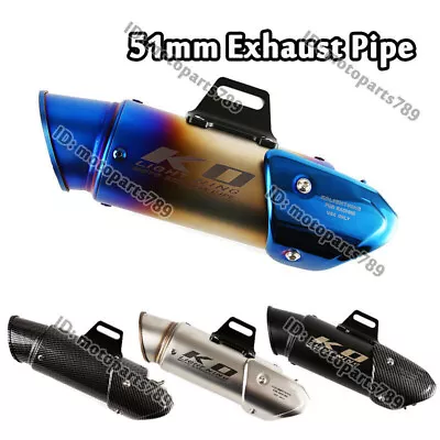 Motorcycle Exhaust Pipe Muffler End Can Slip On DB Killer For 38-51mm Universal • $65