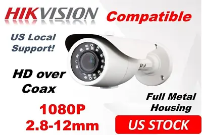 Analog CCTV 1080P 2MP 4IN1 Bullet Camera 2.8-12mm Hikvisoin Compatible • $32.39