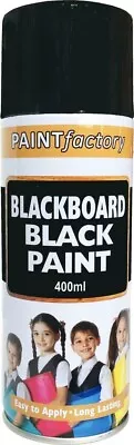 £5.55 • Buy Blackboard Spray Paint Black Matt Finish Quick Drying Blackboard Paint 400ml