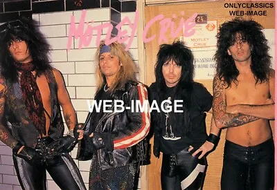 1990 Motley Crue Rock Band 5x7 Photo Tommy Lee Nikki Sixx Mick Mars Vince Neil • $7.99