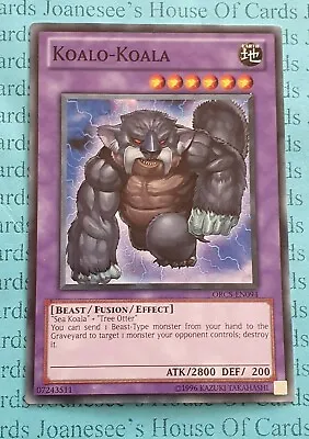 Koalo-Koala ORCS-EN094 Common Yu-Gi-Oh Card (U) New • £0.99