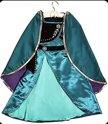 Disney Frozen 2 Princess Anna Costume Dress Up Size 3 Disney Store W/ Cape NWT • $17.99