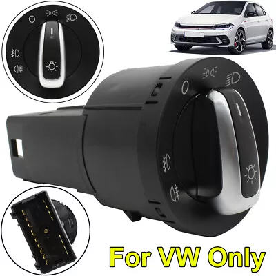 Headlight Switch Fog Light OE# 3BD941531 For VW Passat B5 Golf Polo Control • $11.92