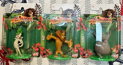 MADAGASCAR Micro Mini Action Figure Mattel Cake Topper 3 Piece Lot New!! • $17.49