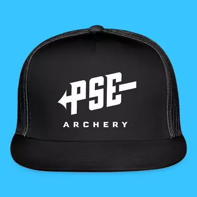 PSE Archery Logo Black Adjustable Trucker Hat Cap Adult Size • $21.99