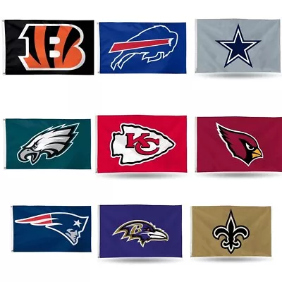NFL FLAG 3X5 Banner American Football PICK YOUR TEAM New Fast FREE Shipping • $14.99