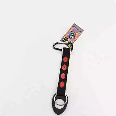 Mini Lanyard Keychain 8  Cool Clip Black Lips Hold Keys Holds Bottles • $3.82