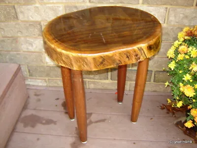 Rustic-modern BLACK WALNUT TEA/COFFEE/end Log-home TABLE~hand-crafted~furniture • $149