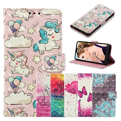 For Huawei Y7 Y6 Prime Y5P Y6P 3D PU Leather Flip Wallet Stand Phone Case Cover • $10.99