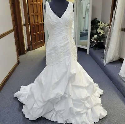 Mori Lee White/silver Wedding Dress 16 Nwot Bridal Shop Sale Orig $999  2206 • $225