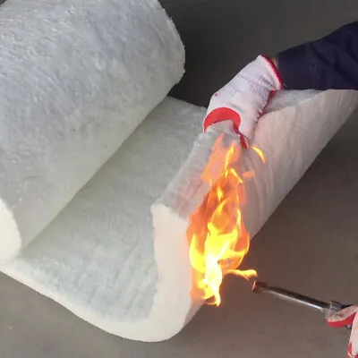 Ceramic Fiber High Temperature Fireproof Heat/Sound Insulation Blanket Wrap 3.6M • £16.94