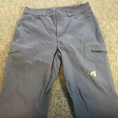 Eddie Bauer Pants Womens 10 Blue First Ascent Cargo Straight Leg Mid Rise Hiking • $26.88