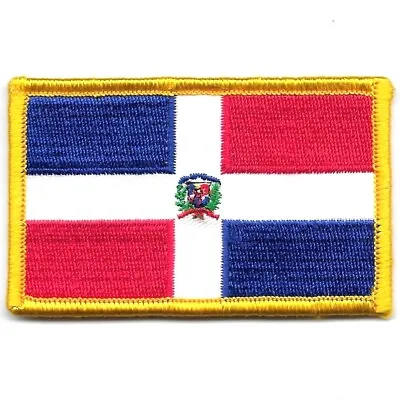Dominican Republic Flag Embroidered Patch Fits For VELCRO® BRAND Loop Fastener • $4.99