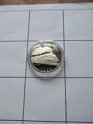 1996 Marshall Islands Silver .999 Proof One Ounce Coin - Train - Mallard  • £20