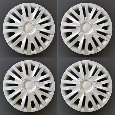 New Wheel Covers Hubcaps Fits 2010-2014 Volkswagen Golf Silver 15  Set Of 4 • $53