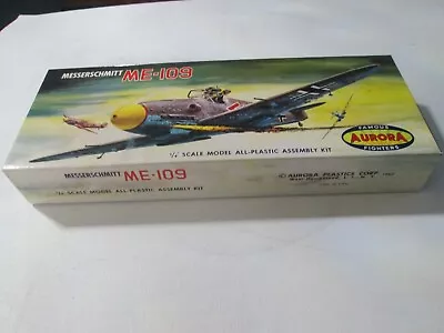 Famous Aurora Fighters Messerschmitt Me-109 1/4 Model Kit-1960 • $135
