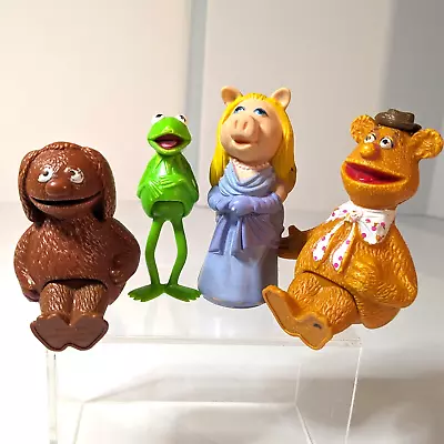 Vintage Muppets Kermit Miss Piggy Fozzie Bear & Rowlf Figure 1976 - 1978 4 Pcs • $40