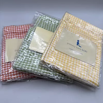 Pottery Barn Kids Sabrina Large Basket Liner Gingham Nursery PBK New *Pick Color • $16