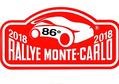 WRC Official Metal Plaque/Plate Rally Monte Carlo 2018 (S.Ogier - Fiesta WRC) • £20