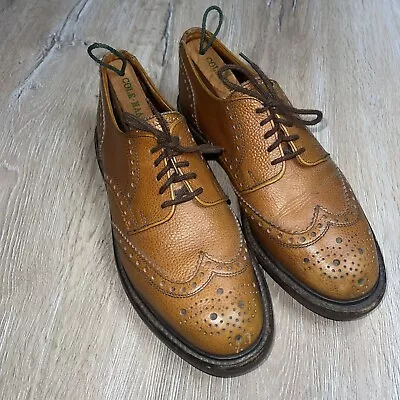 Itshide Brouge Oxfords Men’s Commando Style Chunky Sole Made In England Brown • $125