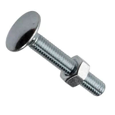 £2.69 • Buy M6 Cup Square Carriage Bolts Coach Screws Zinc Plated & Hex Head Nuts 25-150mm