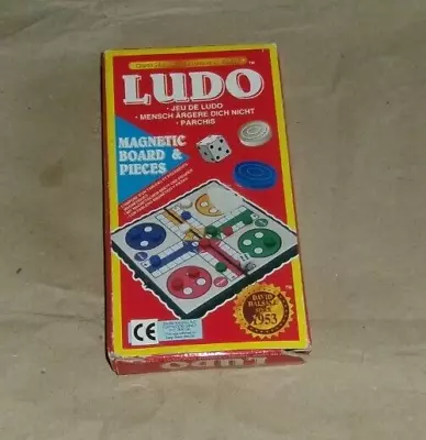 Vintage Magnetic Travel Ludo Game By David Halsall - Very Good Condition • £4