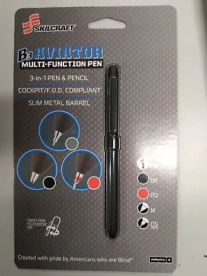 SKILCRAFT B3 Aviator Multi-function Pen Black/Red Pen (Pack Of 2 (attached)) • $33.98