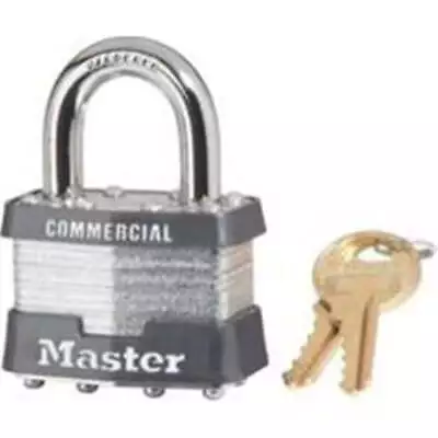 Master Lock 2  W Steel Pin Tumbler Padlock 1 Pk Keyed Alike • $20.69