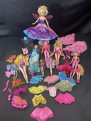 Barbie Mariposa Fairytopia Catania Bibble Elina Jewelia Crystal Dolls & Clothing • $179