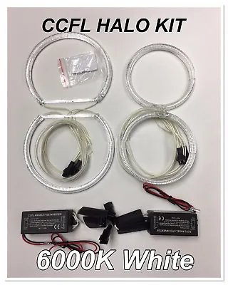 4x CCFL 6000K White Light Ring Angel Eye Halo Headlight DRL Fits 03-09 Mazda 3 • $49