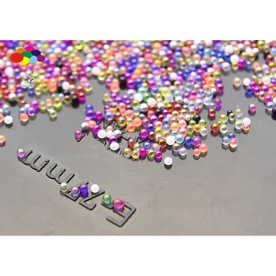 New 100000 Pcs Glass Multi-Color Micro Beads Small No Hole 0.6-0.8mm Nail Art • $0.99