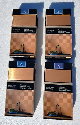 Aspect Peel & Stick Metal Tiles 3 X 6 Brushed Copper A53-52 • $15