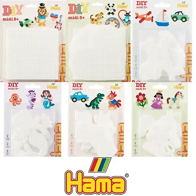Hama Beads Peg Boards Assorted Shapes Peg Board Pack Kit Gift Girls Boys Kids • £8