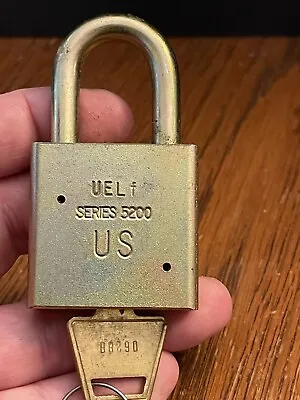 Vintage Military Lock American Lock Company USA Hardened Series 5200 With 2 Keys • $21.99