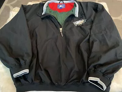 Vintage Starter Philadelphia Eagles Pullover Jacket Size XL • $19.99