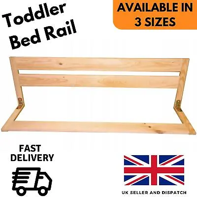 Universal Use Bed Guard Solid Wood Bed Rail For Toddlers Cot Bed Guard Bed Rails • £39.75