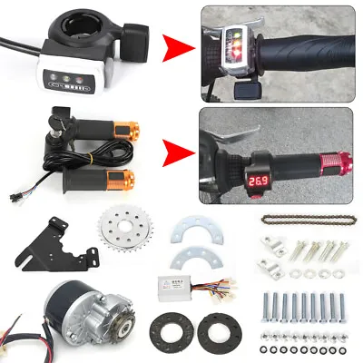 24V250W E-bike Left Chain Controller Twist Conversion Kit E-bike Drive Motor Kit • $85.50