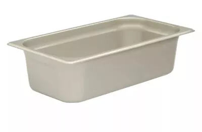 4 PACK 1/3 Size Stainless Steel Steam Prep Table Pan Commercial Food 4  Deep • $49.99