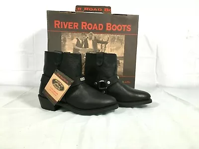 River Road Low Cut Womens Black Ranger Motorcycle Boots Black Size 7.5 • $59.99