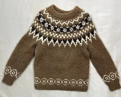 Vintage Samband Of Iceland Icelook Fair Isle 100% Virgin Wool Women’s Sweater • $135