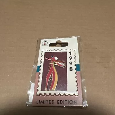 DEC Disney Employee Center Mushu Dragon Mulan Stamp Postage Pin LE 250 • $200