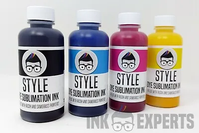 £34 • Buy 100ml Ink Experts 'Style' Sublimation Ink 4 Colour For Ricoh Printer + ICC