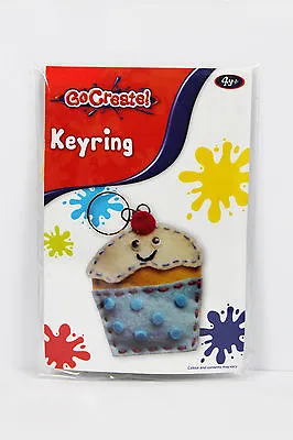 Go Create Keyring - Make Your Own Cake Key Ring Great Stocking Filler Age 4+ New • £2.64