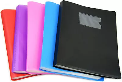 A4 Flexicover 62 Pockets 124/Sides Pocket Display Book Presentation Folder • £6.99