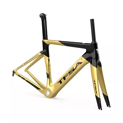 Carbon Fibre Frame Bicycle BSA V Brake 22-Speed 700C Road Bike Frameset Fork • $1047